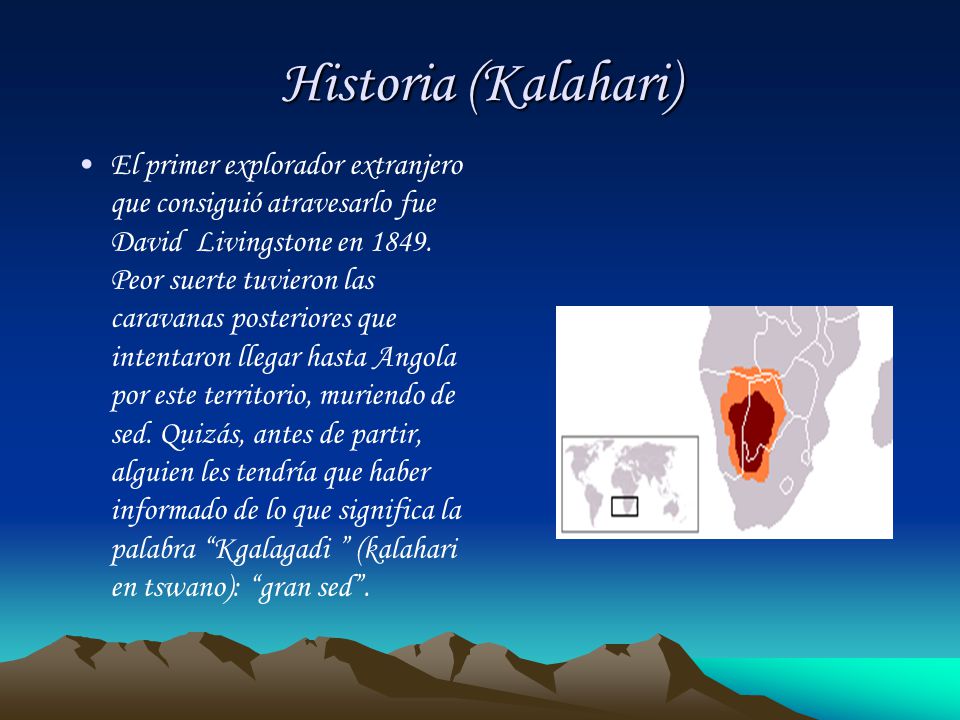 Historia (Kalahari)