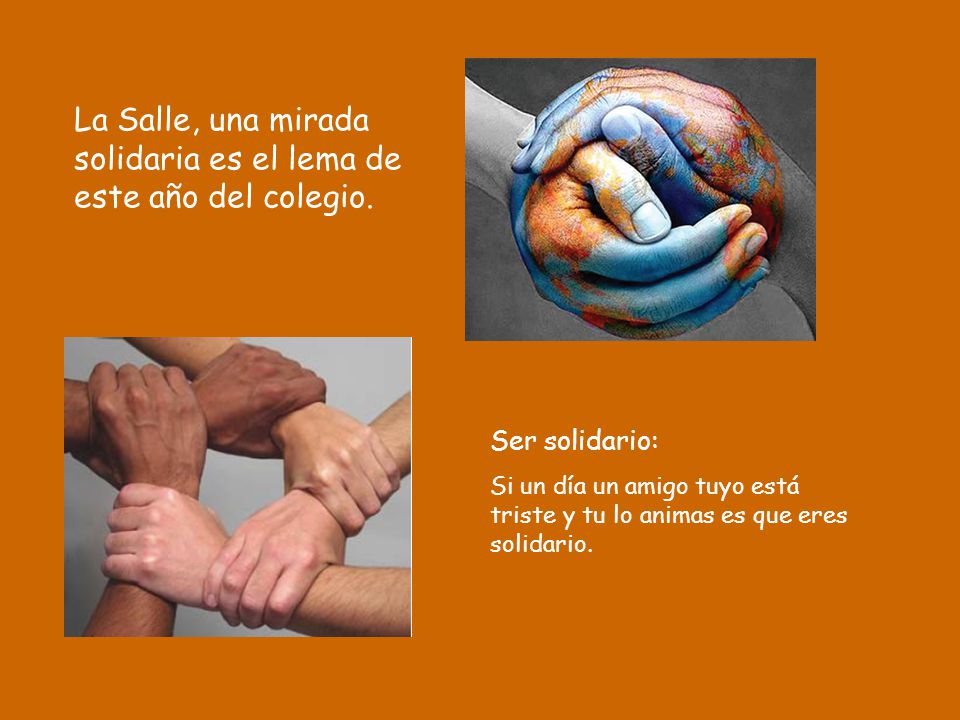 La Salle, una mirada solidaria es el lema de este año del colegio.