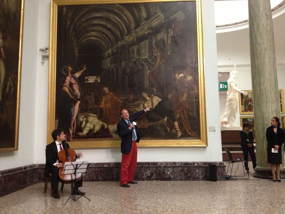 Tintoretto Venecia El hallazgo del cuerpo de San Marcos Óleo sobre tela 400 x 400 cm.