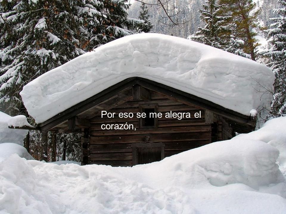 Por eso se me alegra el corazón,