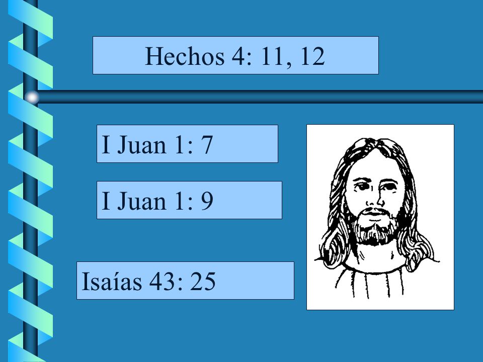 Hechos 4: 11, 12 I Juan 1: 7 I Juan 1: 9 Isaías 43: 25