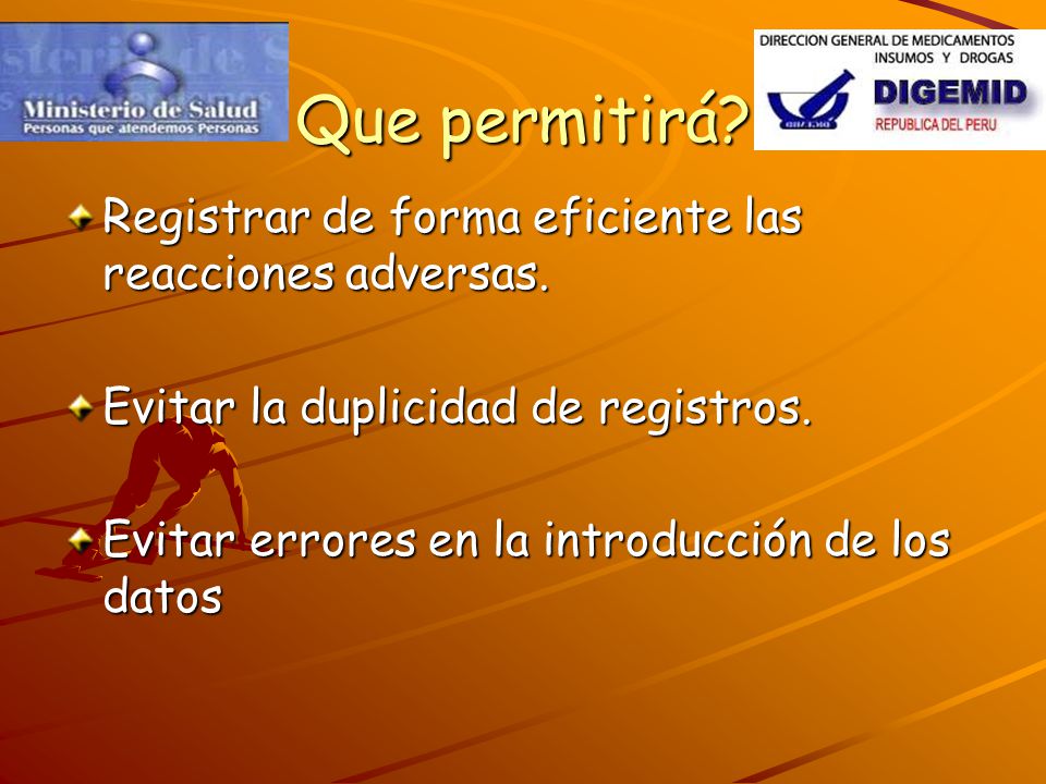 Que permitirá Registrar de forma eficiente las reacciones adversas.