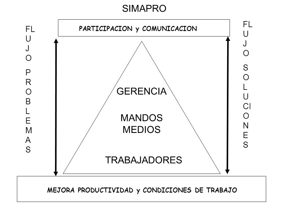 SIMAPRO GERENCIA MANDOS MEDIOS TRABAJADORES FL U J O FL U J O