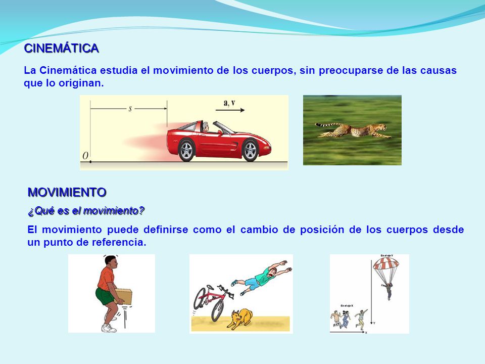 CINEMÁTICA MOVIMIENTO