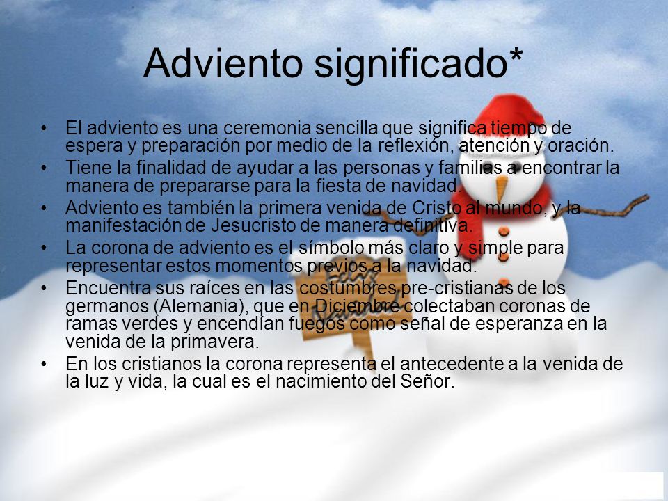 Adviento significado*