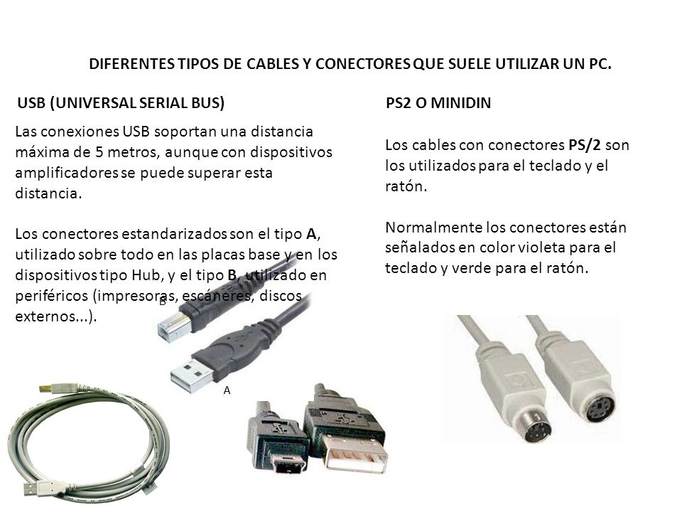 DIFERENTES TIPOS DE CABLES Y CONECTORES QUE SUELE UTILIZAR UN PC. - descargar