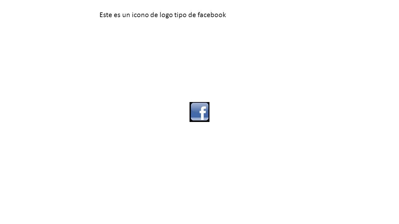 Este es un icono de logo tipo de facebook