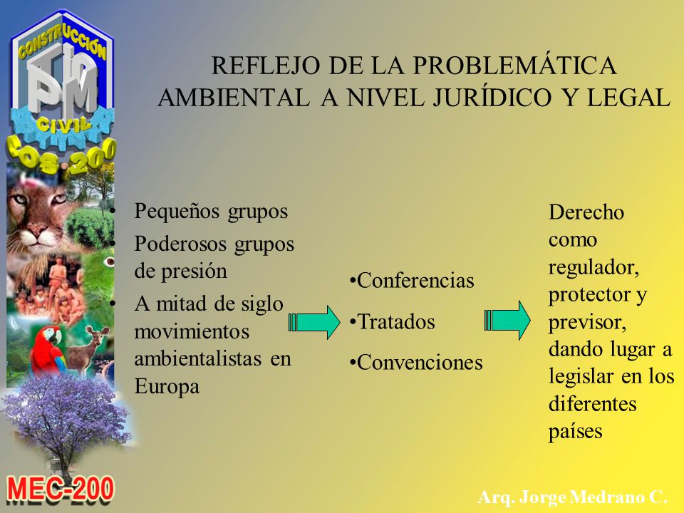 REFLEJO DE LA PROBLEMÁTICA AMBIENTAL A NIVEL JURÍDICO Y LEGAL