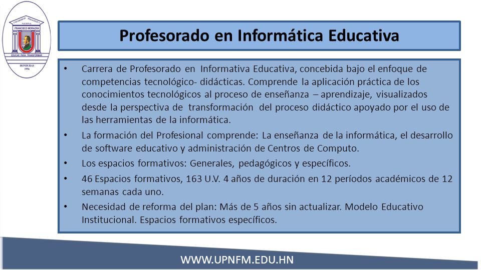 Profesorado en Informática Educativa