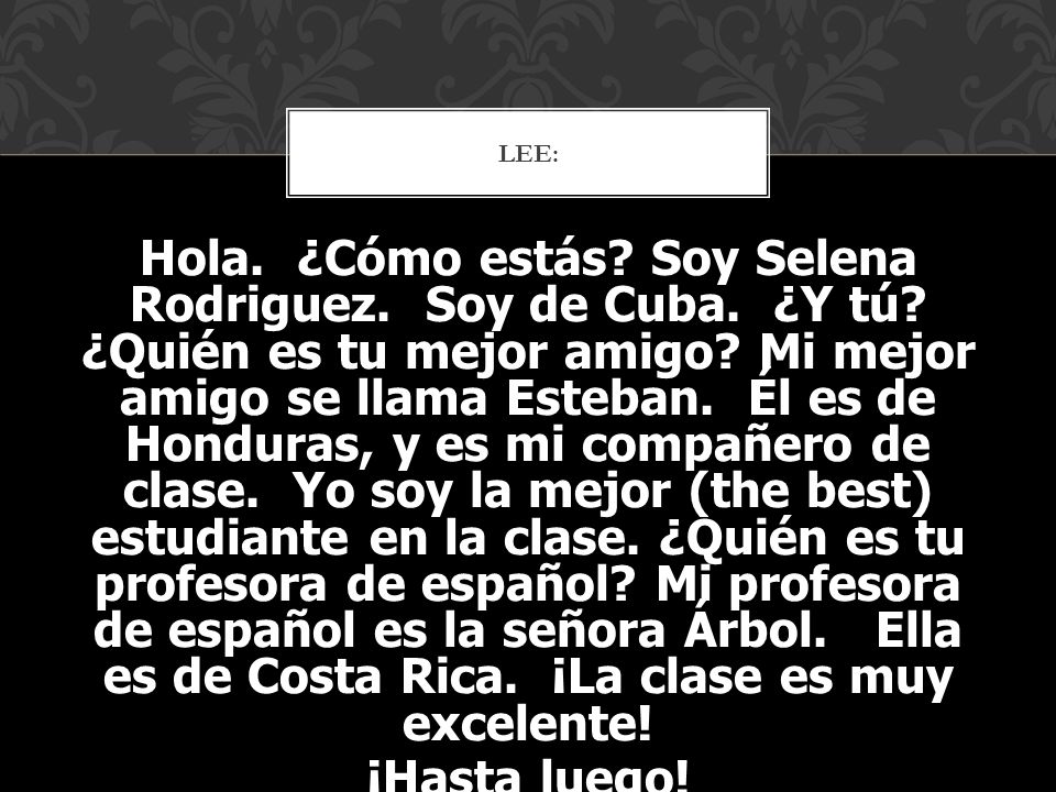 Lee: