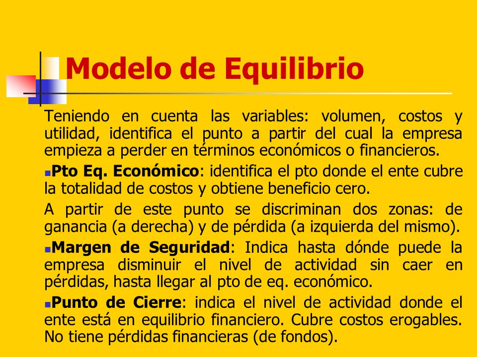 Modelo de Equilibrio
