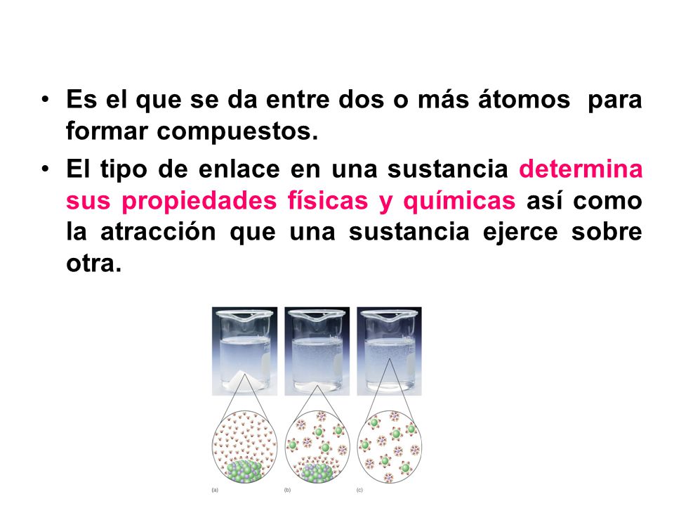Es el que se da entre dos o más átomos para formar compuestos.