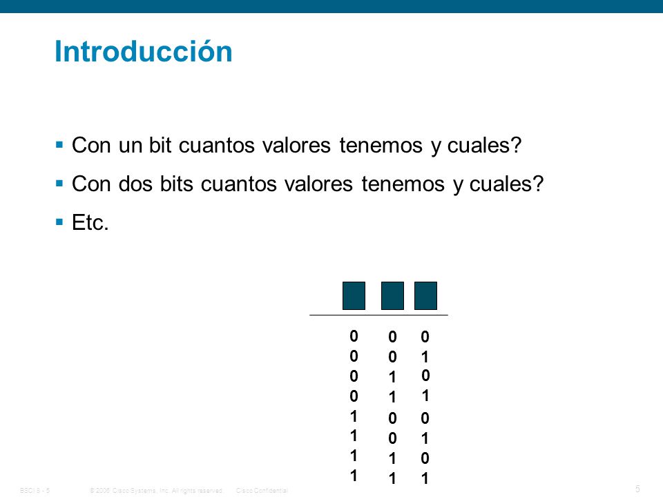 Introducción Con un bit cuantos valores tenemos y cuales