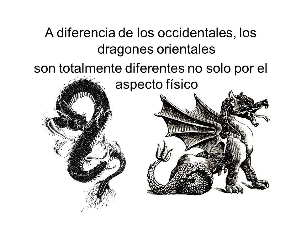 A diferencia de los occidentales, los dragones orientales son totalmente diferentes no solo por el aspecto físico