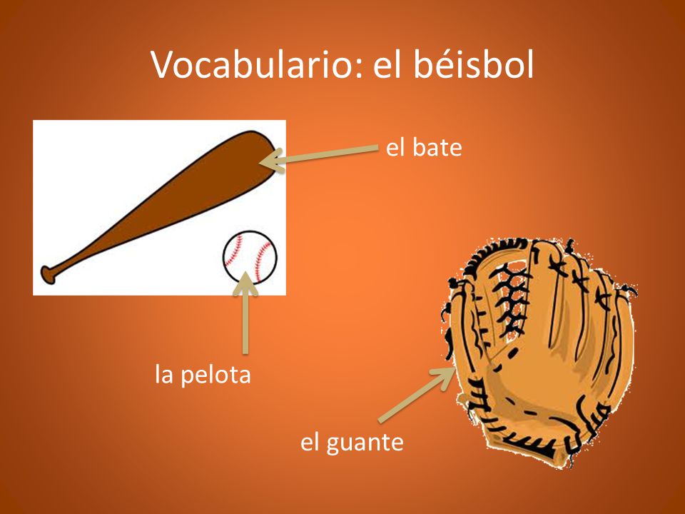 Vocabulario: el béisbol