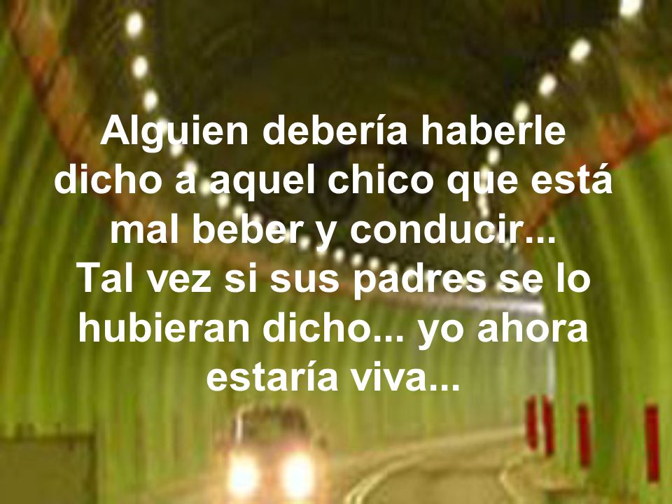 Alguien debería haberle dicho a aquel chico que está mal beber y conducir...