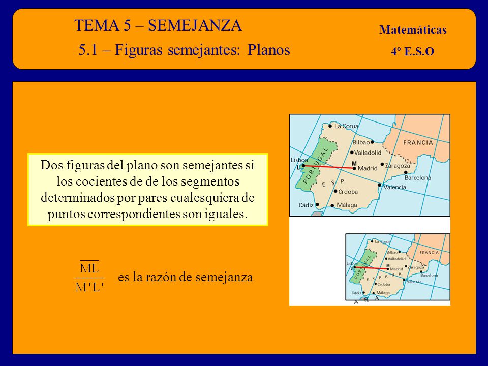 5.1 – Figuras semejantes: Planos