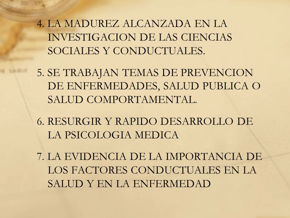 4. LA MADUREZ ALCANZADA EN LA INVESTIGACION DE LAS CIENCIAS SOCIALES Y CONDUCTUALES.