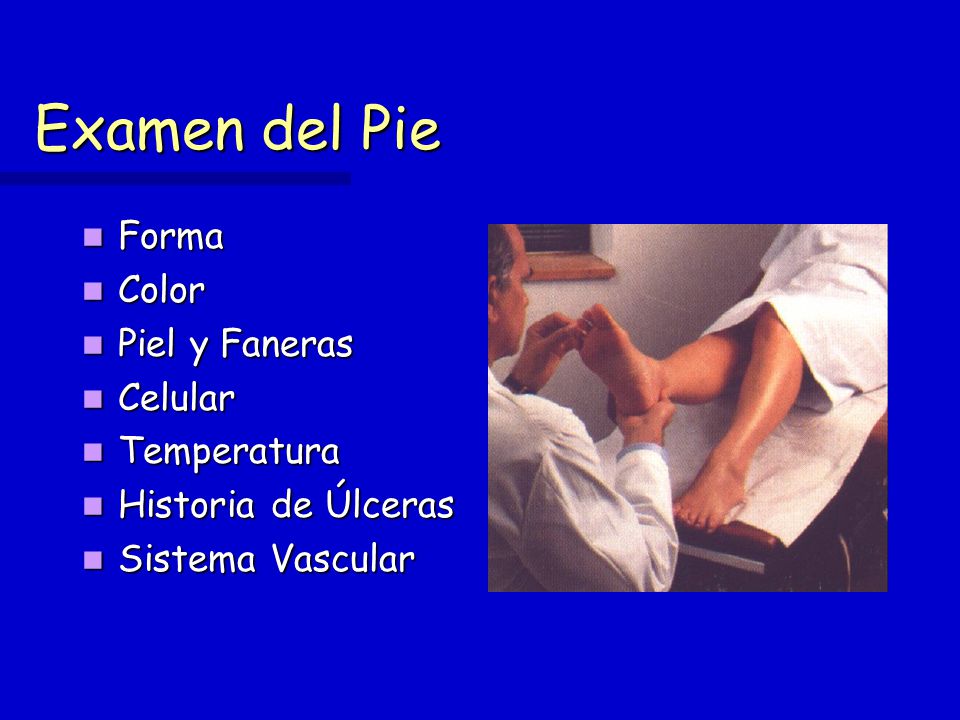 Examen del Pie Forma Color Piel y Faneras Celular Temperatura