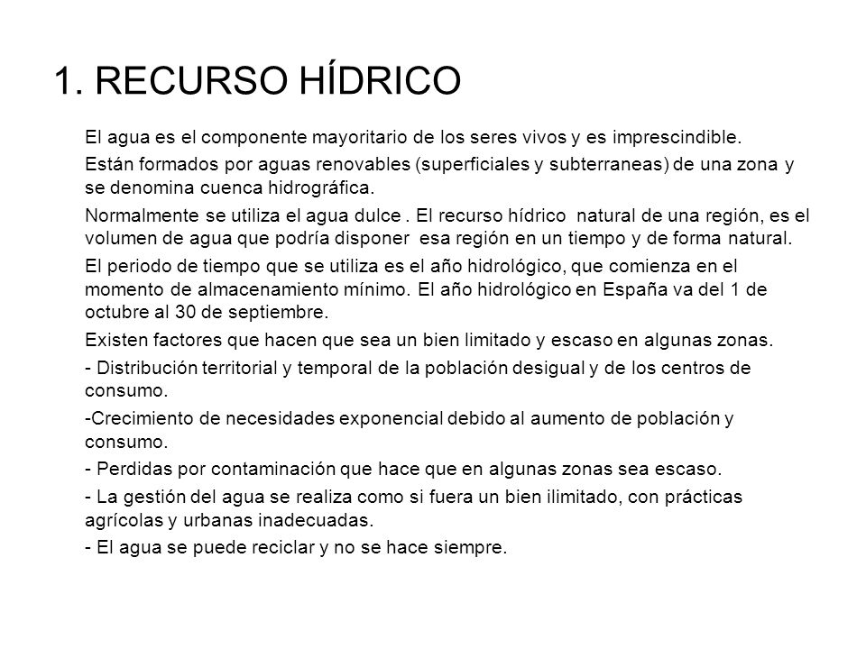 1. RECURSO HÍDRICO
