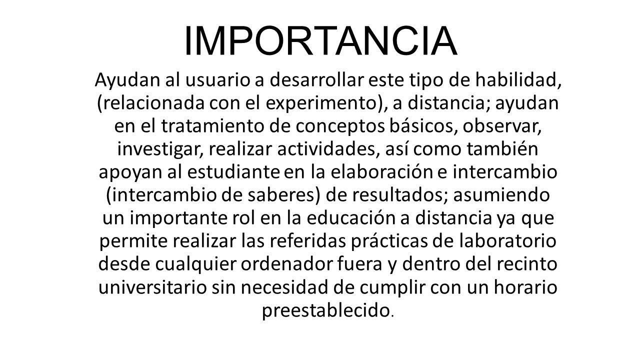 IMPORTANCIA