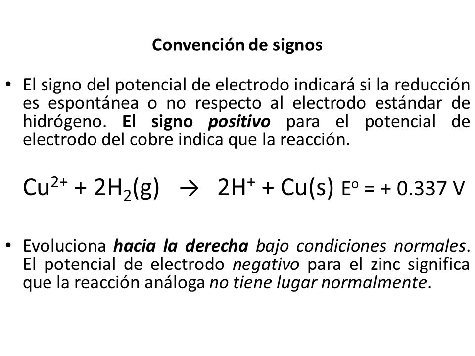 Cu2+ + 2H2(g) → 2H+ + Cu(s) Eo = V