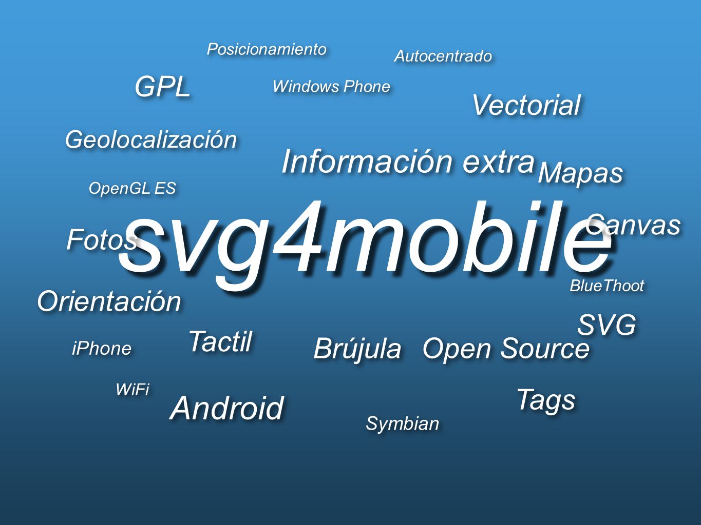 svg4mobile Información extra Android GPL Vectorial Mapas Canvas Fotos