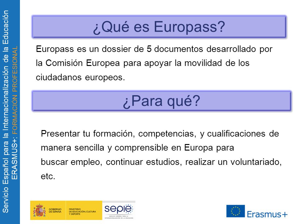 ¿Qué es Europass ¿Para qué