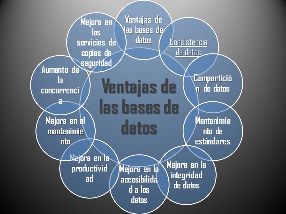 Ventajas de las bases de datos