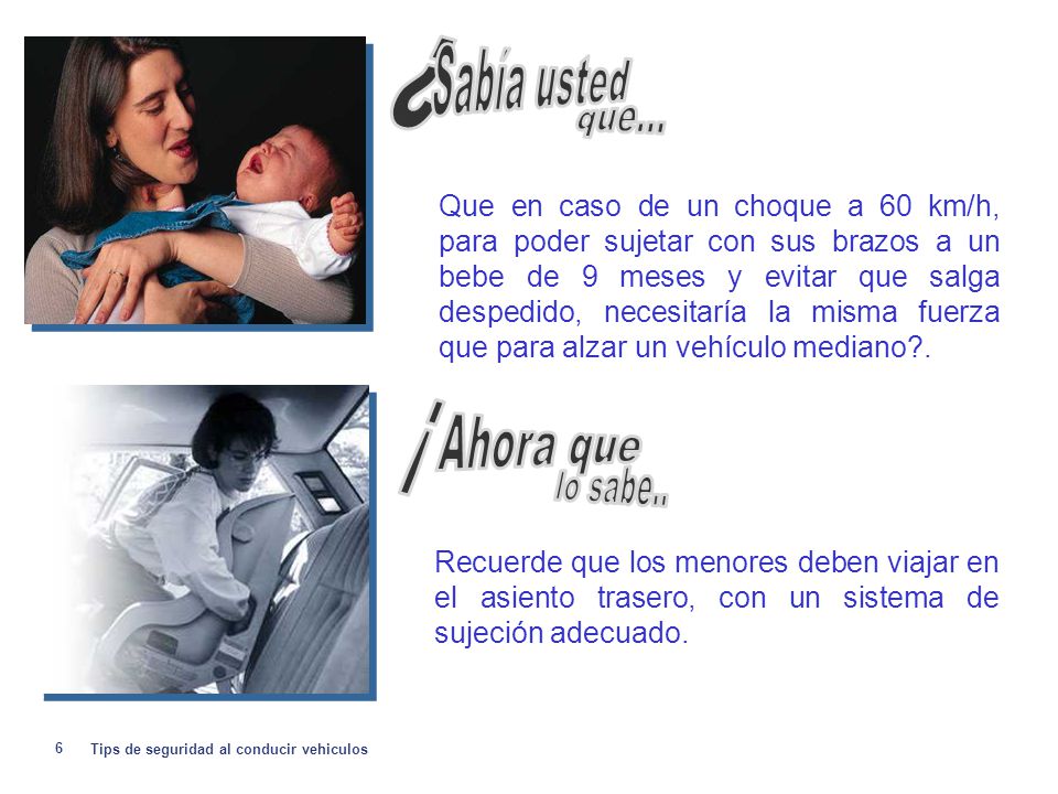 ¿ Sabía usted que... ¡ Ahora que lo sabe..