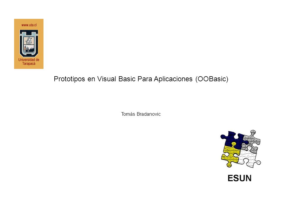 Prototipos en Visual Basic Para Aplicaciones (OOBasic)