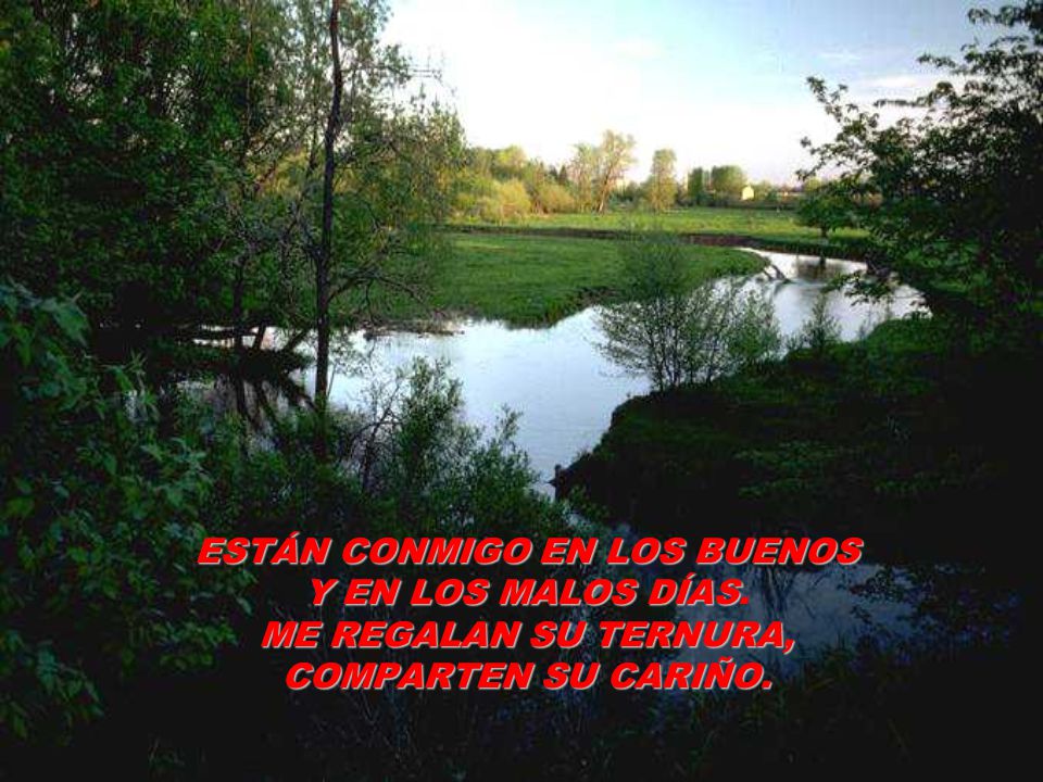 ESTÁN CONMIGO EN LOS BUENOS Y EN LOS MALOS DÍAS