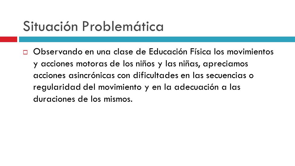Situación Problemática