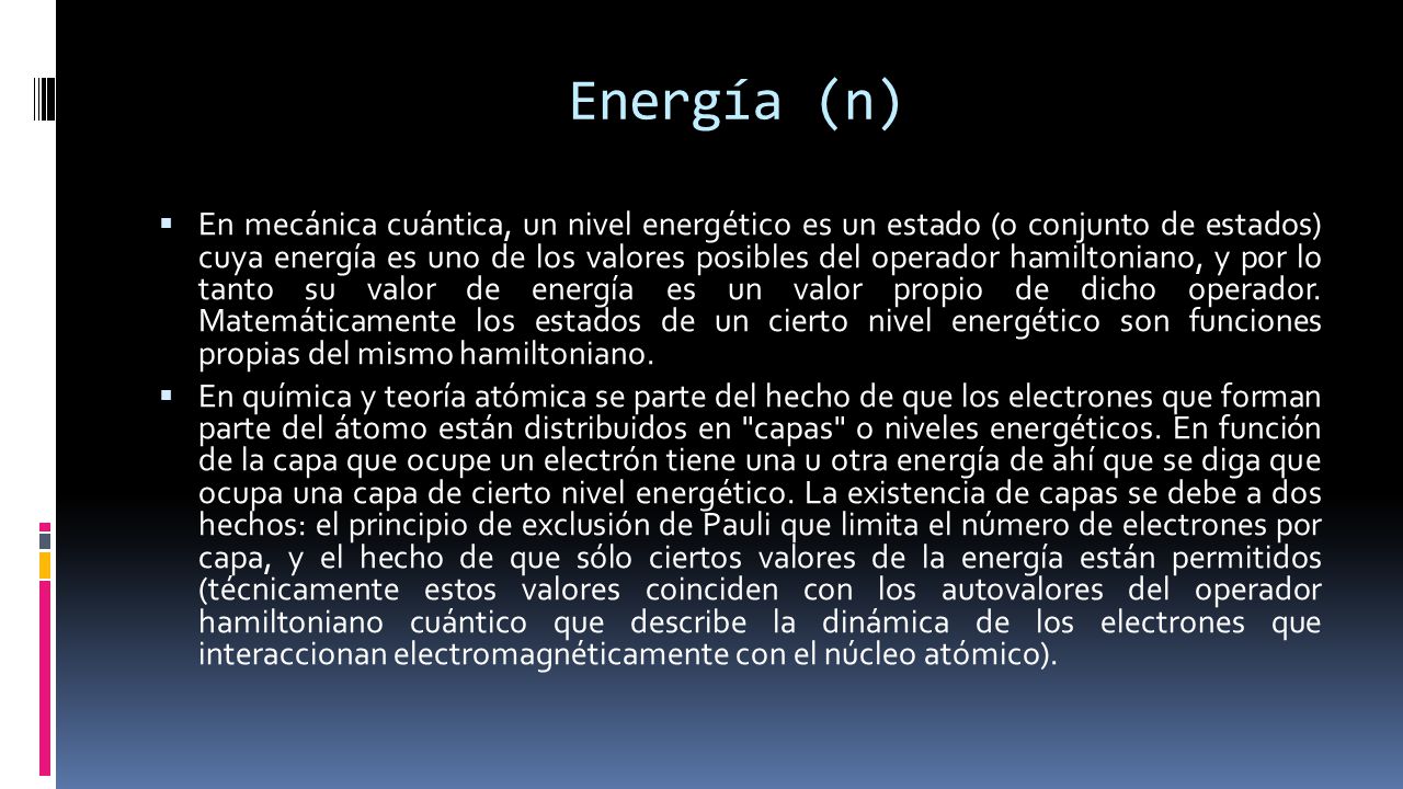 Energía (n)