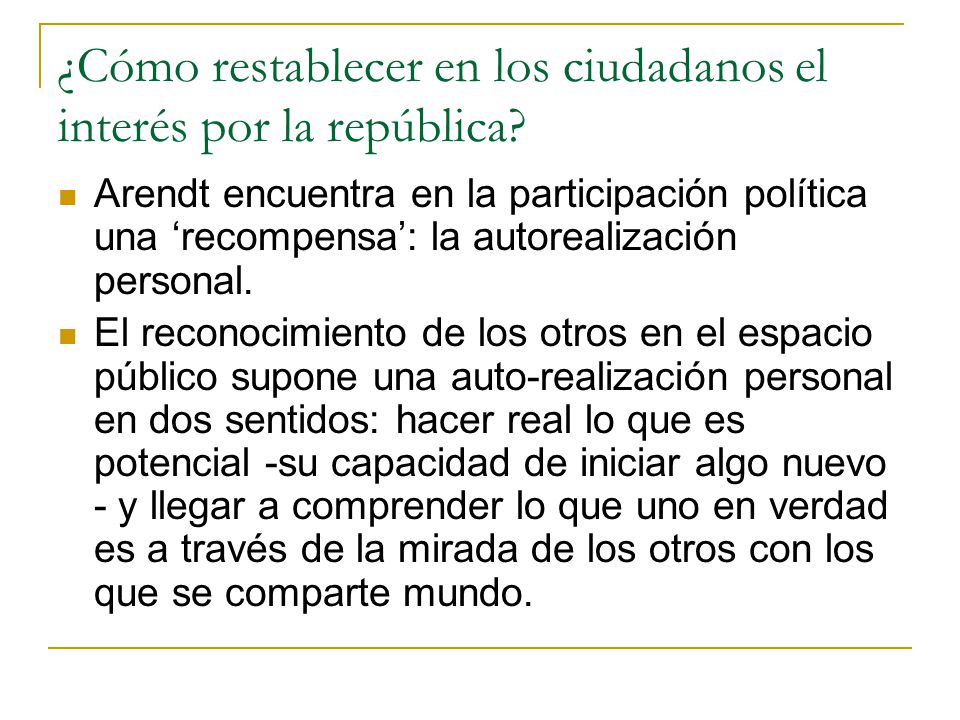 ¿Cómo restablecer en los ciudadanos el interés por la república