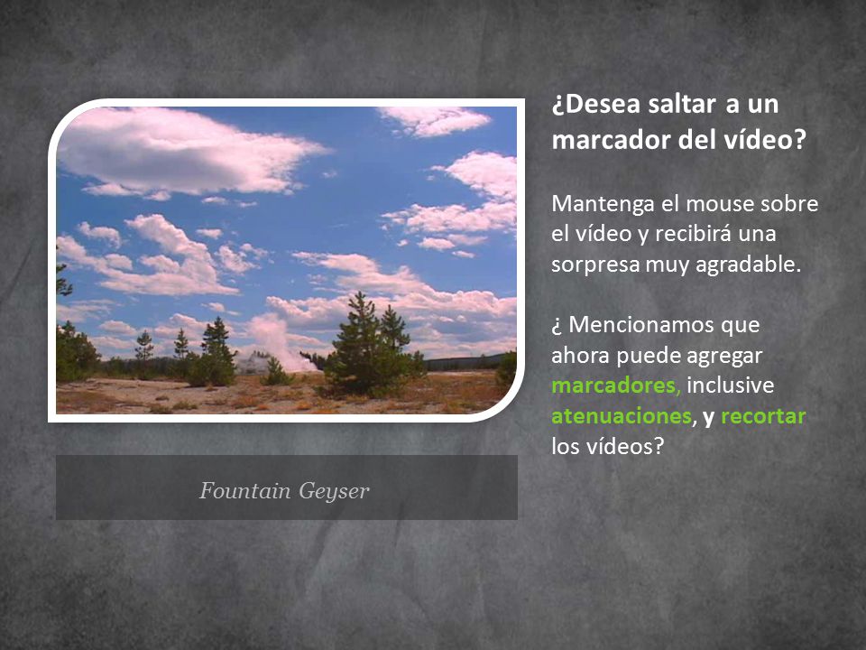 ¿Desea saltar a un marcador del vídeo
