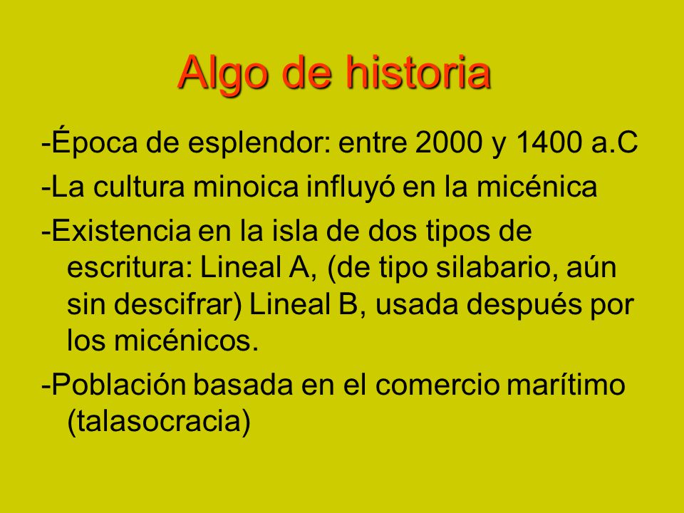 Algo de historia -Época de esplendor: entre 2000 y 1400 a.C