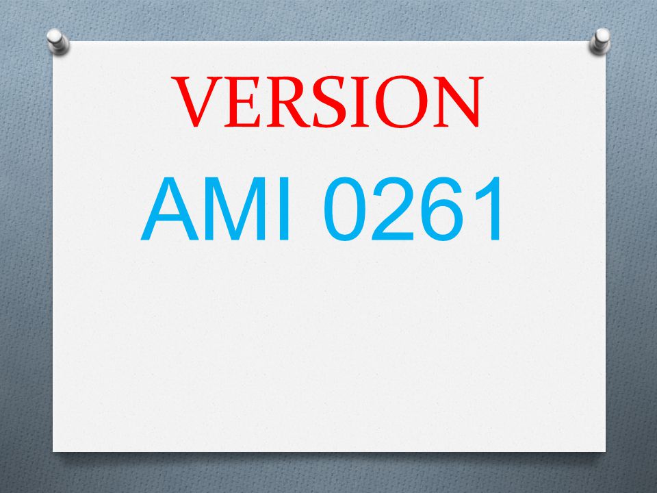 VERSION AMI 0261