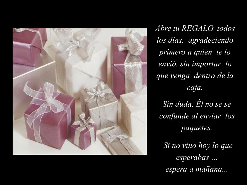 Sin duda, Él no se se confunde al enviar los paquetes.