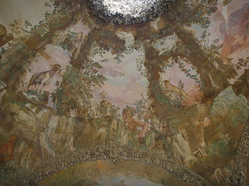 Gruta en los jardines de Boboli. Palacio Pitti , Florencia.
