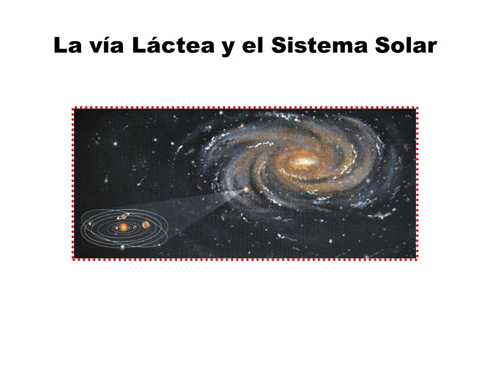La vía Láctea y el Sistema Solar