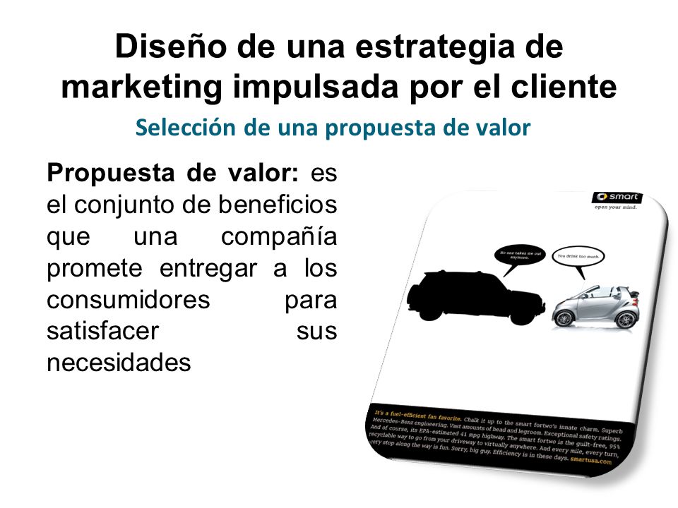 Diseño de una estrategia de marketing impulsada por el cliente