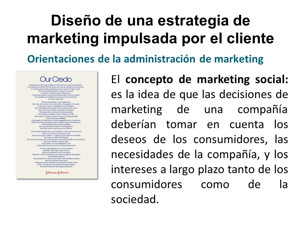 Diseño de una estrategia de marketing impulsada por el cliente