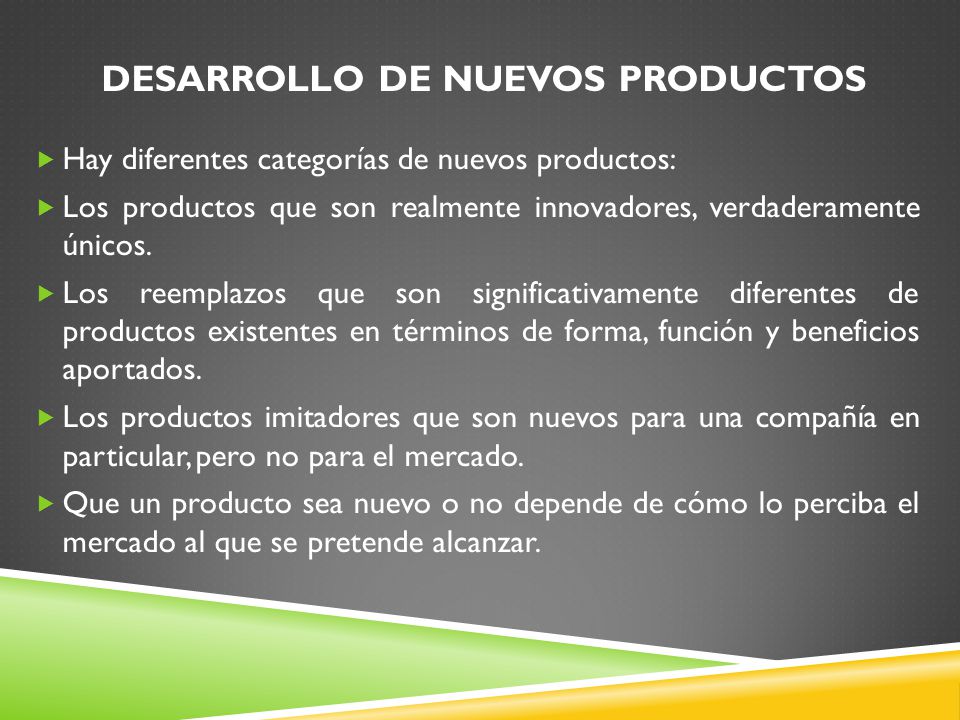 DESARROLLO DE NUEVOS PRODUCTOS