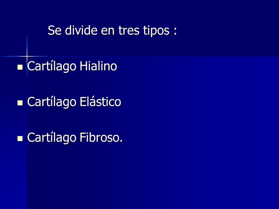 Se divide en tres tipos :