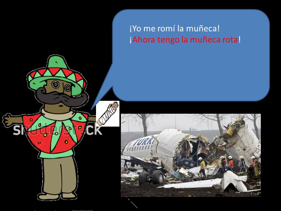 ¡Yo me romí la muñeca! ¡Ahora tengo la muñeca rota!