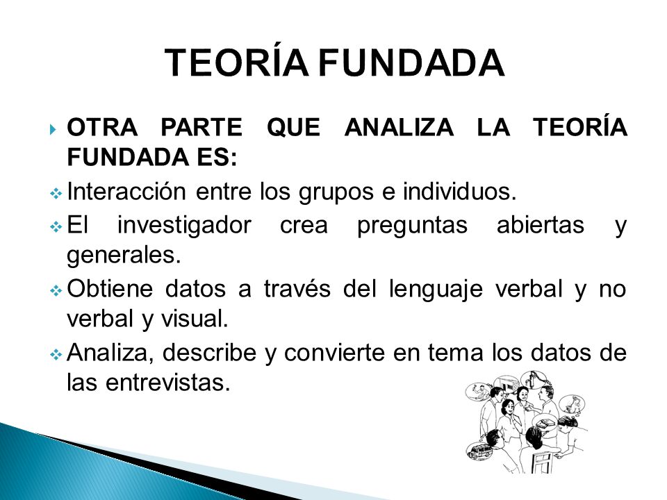 TEORÍA FUNDADA OTRA PARTE QUE ANALIZA LA TEORÍA FUNDADA ES: