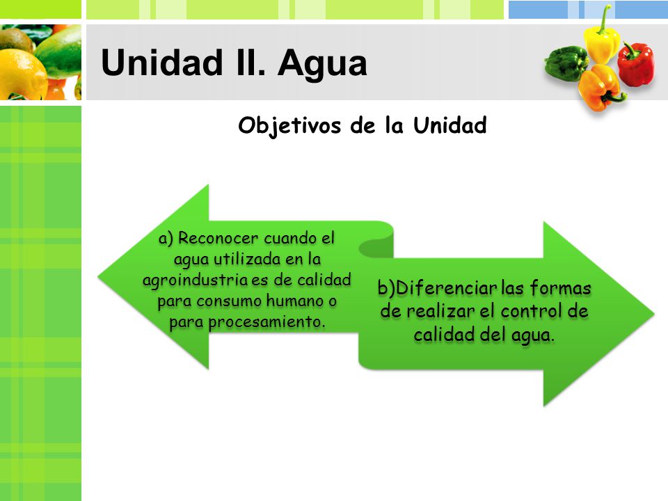 b)Diferenciar las formas de realizar el control de calidad del agua.