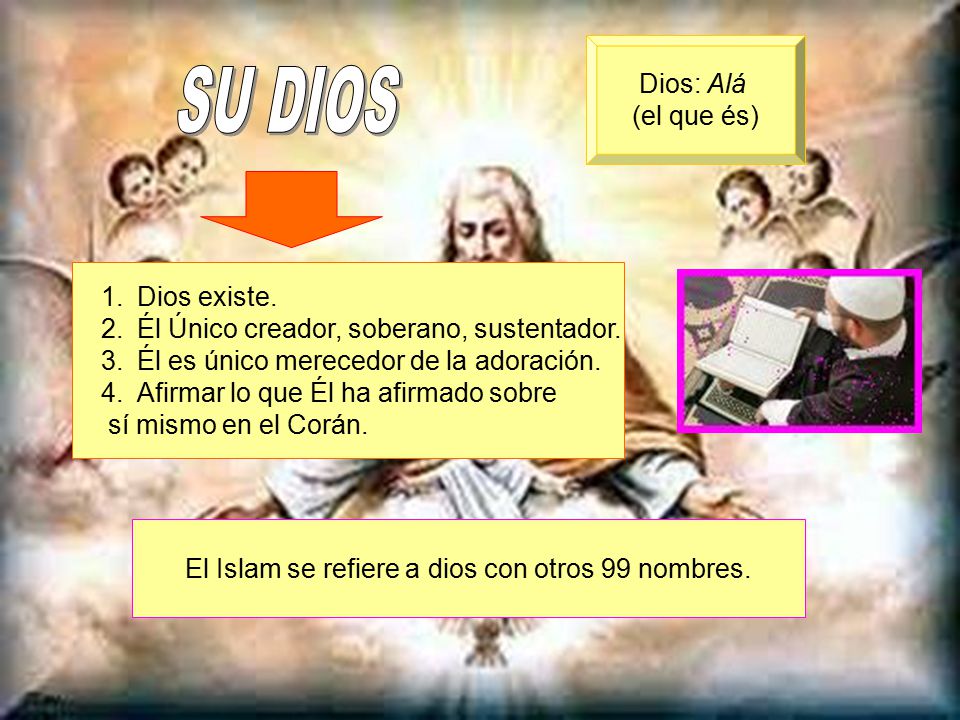 El Islam se refiere a dios con otros 99 nombres.