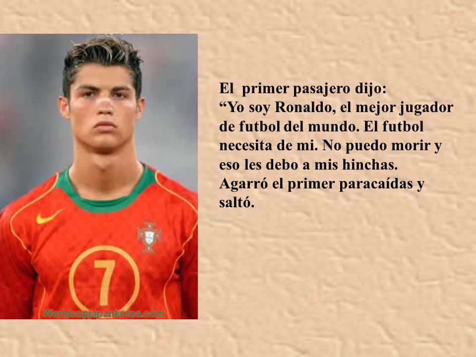 El primer pasajero dijo: